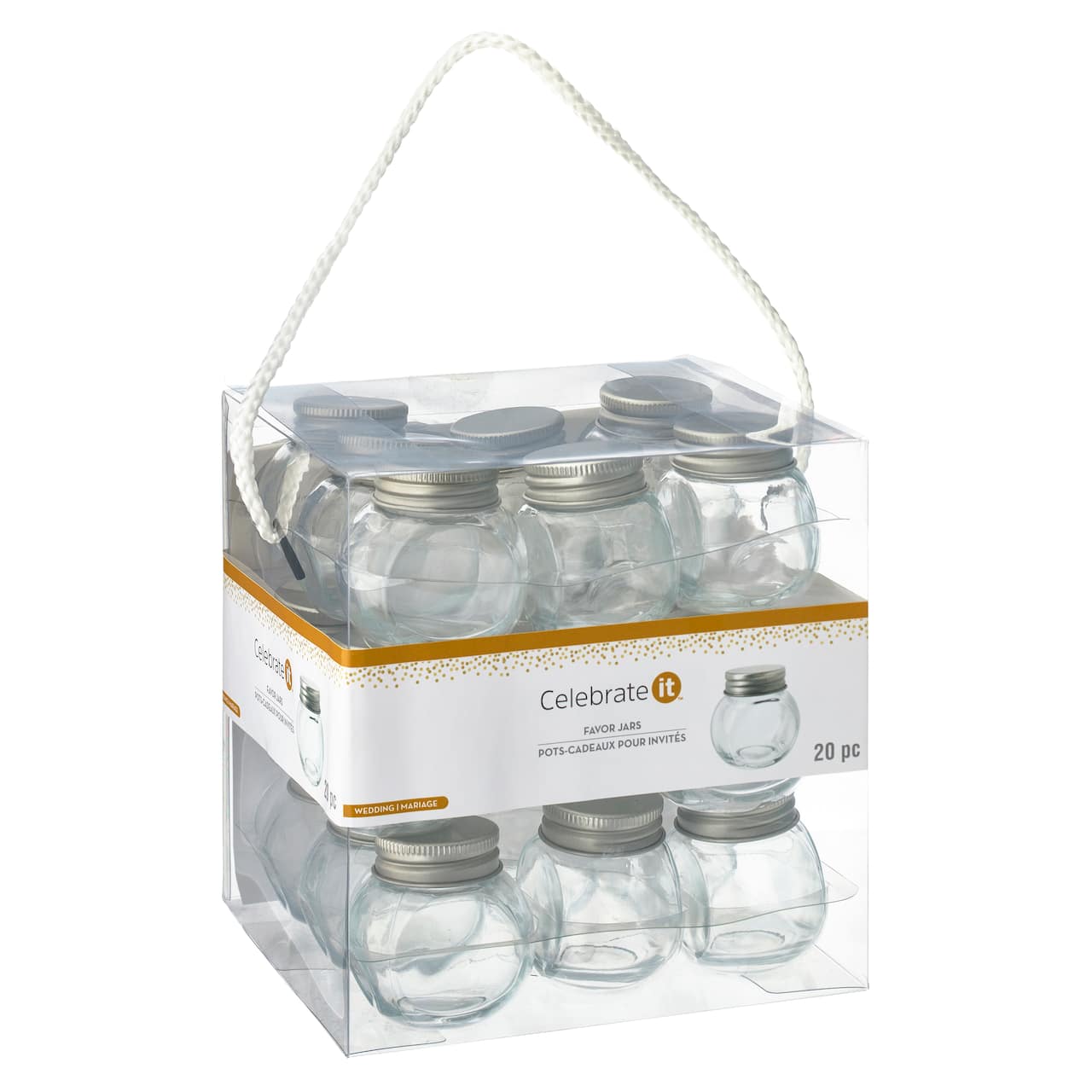 Round Glass Favor Jars, 20ct. by Celebrate It™